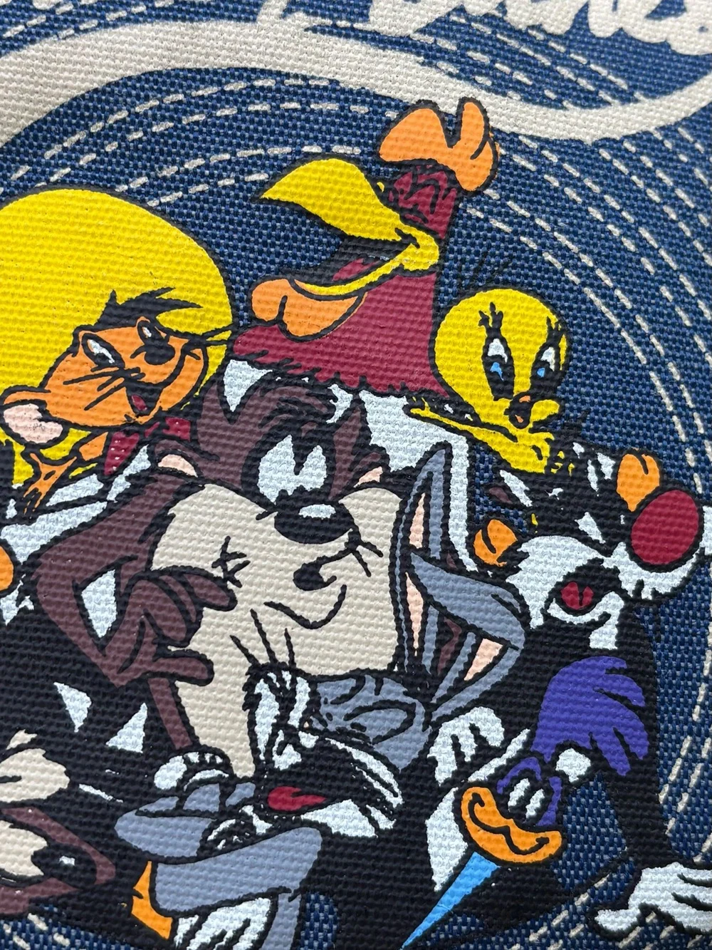 Vintage 1996 Looney Tunes Mini Backpack “That’s All Folks!” Bugs Taz Tweety